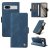 YIKATU Google Pixel 7A Skin-touch Wallet Kickstand Case Blue