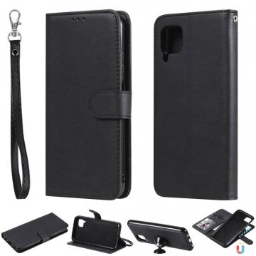 Huawei P40 Lite Wallet Detachable 2 in 1 Stand Case Black