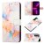 Marble Pattern Samsung Galaxy S22 Wallet Case Marble White