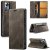 Autspace Xiaomi 12 Lite RFID Blocking Wallet Case Coffee