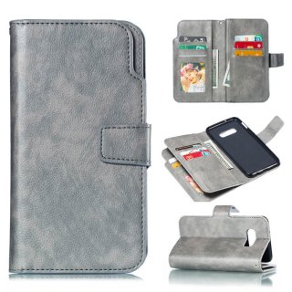 Samsung Galaxy S10e Wallet 9 Card Slots Stand Case Gray