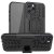 iPhone 12/12 Pro Hybrid Rugged PC + TPU Kickstand Case Black