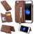 iPhone 6/6s Wallet Magnetic Kickstand Shockproof Cover Brown
