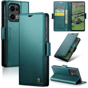 CaseMe OPPO Reno13 Wallet RFID Blocking Magnetic Buckle Case Green