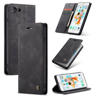 CaseMe iPhone 6 Plus/6s Plus Wallet Kickstand Flip Case Black