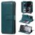 Samsung Galaxy S20 Ultra Multi-function 10 Card Slots Wallet Case Dark Green