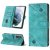 Skin-friendly Samsung Galaxy S21 Wallet Stand Case with Wrist Strap Green