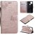 Google Pixel 4A 5G Embossed Butterfly Wallet Magnetic Stand Case Rose Gold