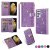 Samsung Galaxy S21/S21 Plus/S21 Ultra Wallet Glitter Bling Leather Case Purple