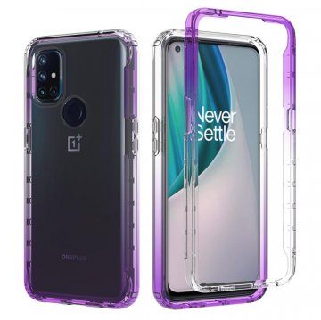 OnePlus Nord N10 5G Shockproof Clear Gradient Cover Purple