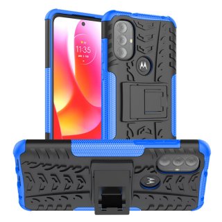 Motorola Moto G Power 2022 Anti-Slip Hybrid Kickstand Case Blue