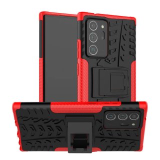 Samsung Galaxy Note 20 Ultra Hybrid Rugged PC + TPU Kickstand Case Red