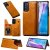 Samsung Galaxy Note 20 Luxury Leather Magnetic Card Slots Stand Cover Brown
