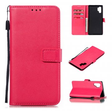 Samsung Galaxy Note 10 Plus Wallet Kickstand Magnetic Case Rose