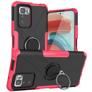 Xiaomi Redmi Note 10 5G Hybrid Rugged Ring Kickstand Case Rose