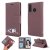 Huawei P30 Lite Cat Pattern Wallet Magnetic Stand Case Brown