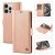 LC.IMEEKE Wallet Kickstand Magnetic Buckle Phone Case Pink