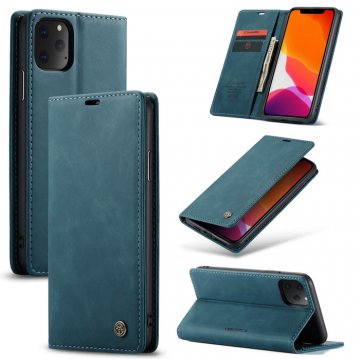 CaseMe iPhone 11 Pro Wallet Kickstand Magnetic Case Blue