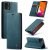 CaseMe iPhone 11 Pro Max Wallet Kickstand Magnetic Flip Case Blue
