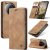 CaseMe Xiaomi 15 Ultra Wallet Magnetic Suede Leather Case Brown