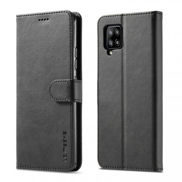 LC.IMEEKE Samsung Galaxy A42 5G Wallet Magnetic Stand Case Black
