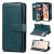 iPhone XS Max Multi-function 10 Card Slots Wallet Leather Case Dark Green