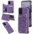 Samsung Galaxy S20 Plus Embossed Wallet Magnetic Stand Case Purple