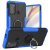 Moto G60 Hybrid Rugged PC + TPU Ring Kickstand Case Blue