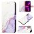 Marble Pattern Moto G10/G10 Power/G20/G30 Wallet Case White Purple