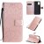 Samsung Galaxy A71 Embossed Sunflower Wallet Stand Case Rose Gold