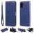 Samsung Galaxy A31 Wallet Detachable 2 in 1 Stand Case Blue