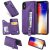 iPhone XS Wallet Magnetic Kickstand Shockproof Cover Purple