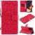 Samsung Galaxy Note 20 Ultra Embossed Sunflower Wallet Stand Case Red