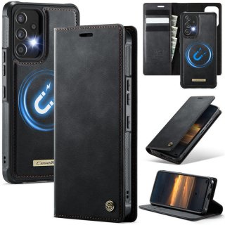 CaseMe Samsung Galaxy A53 5G 2-in-1 Magnetic Wallet Case with RFID Blocking Black