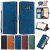 Samsung Galaxy S8 Wallet RFID Blocking Kickstand Case Blue