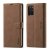 Forwenw Samsung Galaxy S20 Ultra Wallet Magnetic Kickstand Case Brown