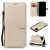 iPhone 11 Pro Wallet Kickstand Magnetic PU Leather Case Gold