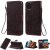 iPhone 11 Pro Max Embossed Sunflower Wallet Stand Case Brown