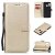Samsung Galaxy A20e Wallet Kickstand Magnetic Leather Case Gold