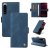 YIKATU Sony Xperia 5 III Skin-touch Wallet Kickstand Case Blue