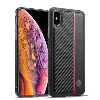 LC.IMEEKE iPhone X/XS Carbon Fiber Texture Phone Cover