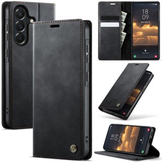 CaseMe Samsung Galaxy A57 Magnetic Wallet Case with RFID Blocking Black