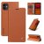 YIKATU iPhone 11 Wallet Kickstand Magnetic Case Brown