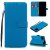 iPhone 11 Pro Max Wallet Kickstand Magnetic PU Leather Case Sky Blue