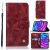 iPhone 12 Pro Max Premium Vintage Wallet Stand Case Wine Red