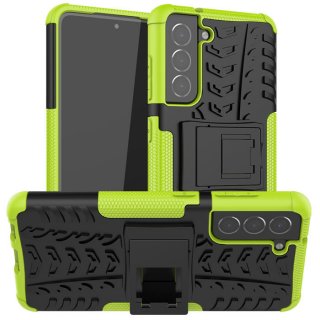 Samsung Galaxy S21 FE Hybrid PC + TPU Stand Case Green