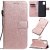 Samsung Galaxy A81/Note 10 Lite Embossed Sunflower Wallet Stand Case Rose Gold