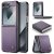 CaseMe Samsung Galaxy Z Flip7 FE Litchi Skin PU Leather Case Purple