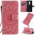 OnePlus 8 Embossed Sunflower Wallet Stand Case Pink