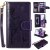 Samsung Galaxy S20 Plus Embossed Girl Cat 9 Card Slots Wallet Case Purple